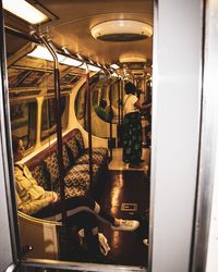 People sitting in train