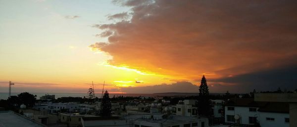 Cityscape at sunset