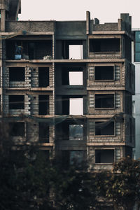 Low angle view of building against sky