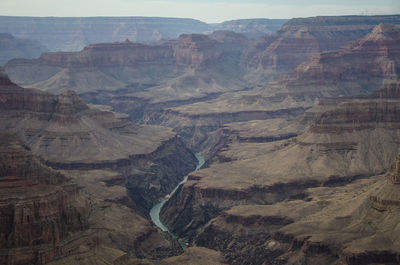 Aerial view of mountain range