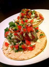 Close-up of salad in plate