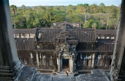 Exterior of temple building