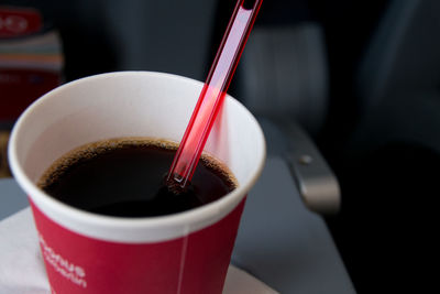 Close-up of coffee cup