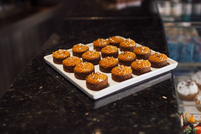 Close-up of cupcakes