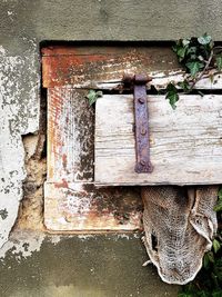 Close-up of door