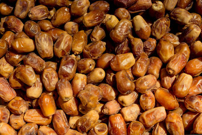 Full frame shot of onions for sale at market