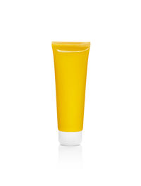 Close-up of drink against white background