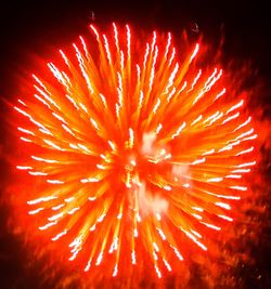 Close-up of firework display