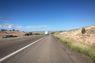 Country road along landscape