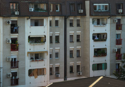 Full frame shot of residential building