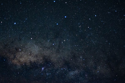 Star field against sky at night