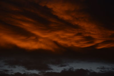 Low angle view of cloudy sky