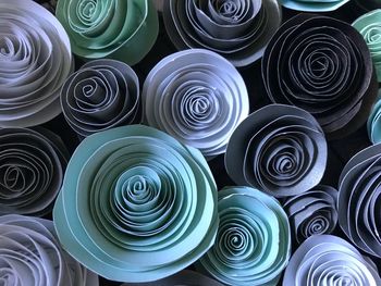 Full frame shot of paper flowers