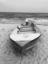 View of boats in sea