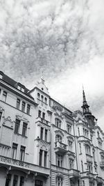 Low angle view of buildings in city