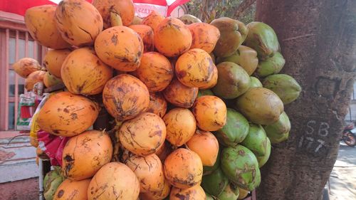 Stack of fruits for sale