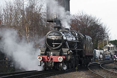 Train on railroad track