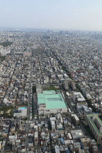 Aerial view of city