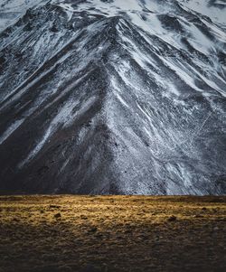 Scenic view of snowcapped mountain