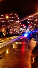 City street at night