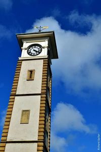 Low angle view of clock tower