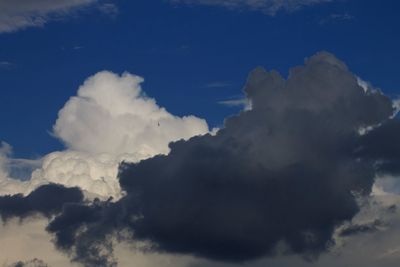 Low angle view of cloudy sky