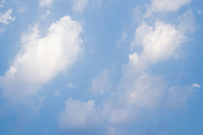 Low angle view of clouds in sky