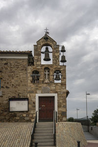 Low angle view of building against sky