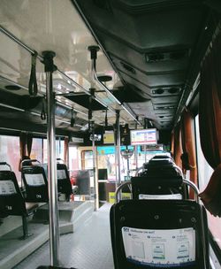 Interior of train