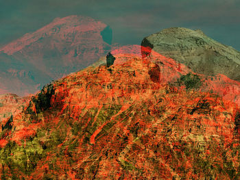 Scenic view of mountain against sky