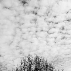 Low angle view of cloudy sky