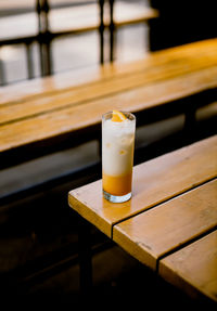 Close-up of drink on table