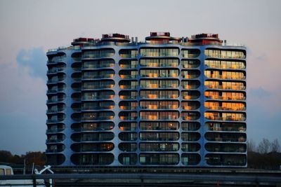 View of buildings in city