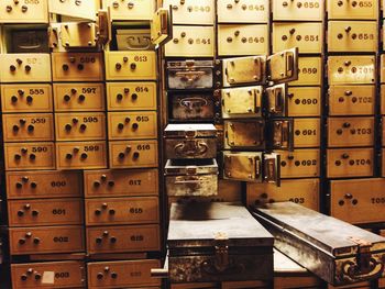 Full frame shot of lockers