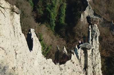 Panoramic view of a rock