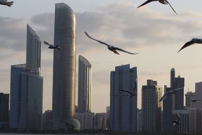 View of buildings in city
