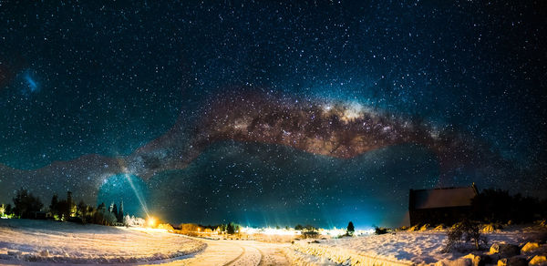 Low angle view of starry sky