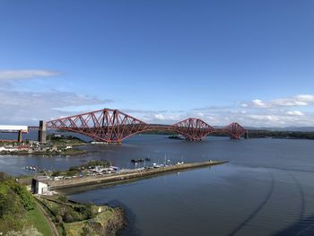 Bridge over river, forth bridge, scotland 