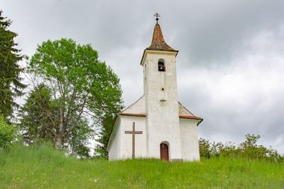 Built structure by building against sky