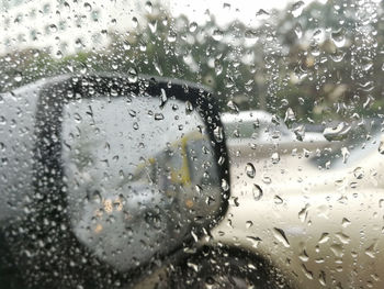 Raindrops on glass window