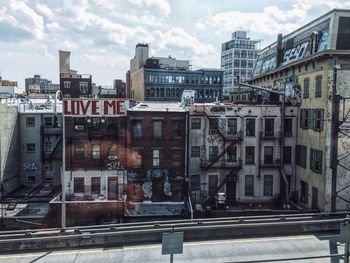 View of buildings in city