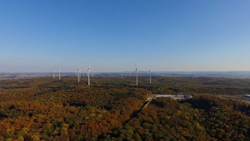 Scenic view of landscape against clear sky