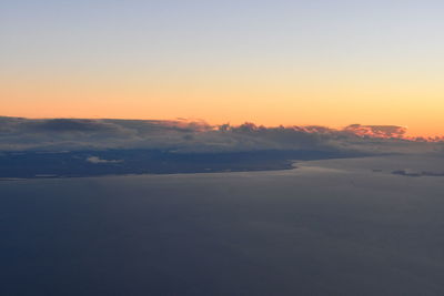 Scenic view of sky during sunset