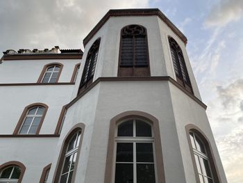 Low angle view of building against sky