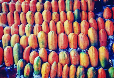 Full frame shot of fruits for sale at market stall