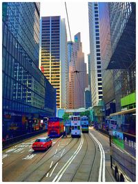 City street with buildings in background