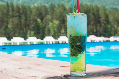 Close-up of drink on table