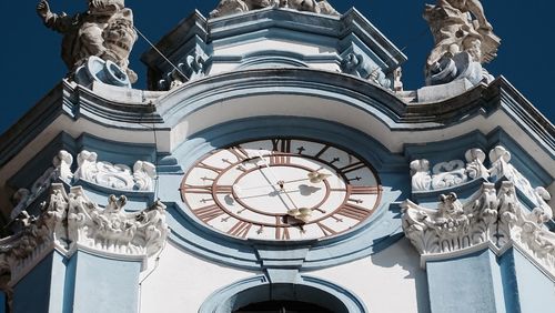 Low angle view of clock tower