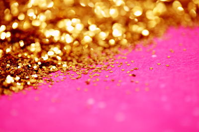 Defocused image of illuminated lights