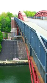 Footbridge over river